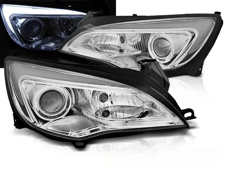 Headlights Opel Astra J 10-15 Tube Light Chrome