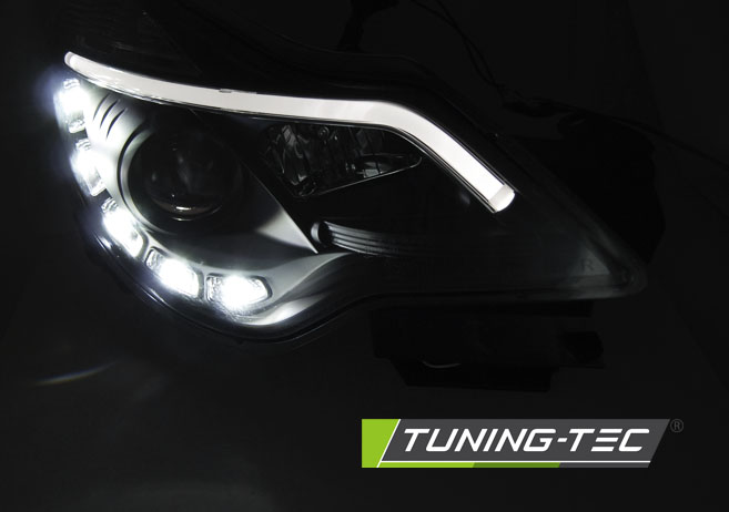 Headlights Opel Corsa D 11-14 DRL Black – náhľad 2