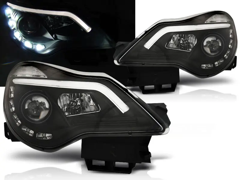 Headlights Opel Corsa D 11-14 DRL Black