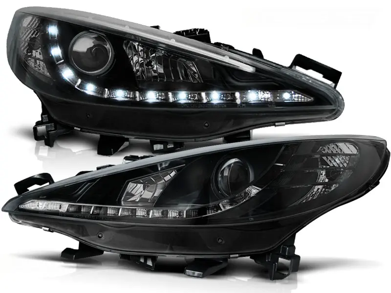 Headlights Peugeot 207 06-12 Devil Eyes Black