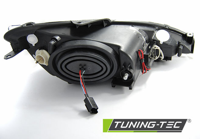Headlights Peugeot 206 02-08 CCFL Angel Eyes Black – náhľad 4