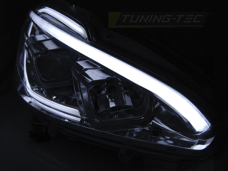 Headlights Peugeot 208 12-15 Tube Light Chrome – náhľad 4