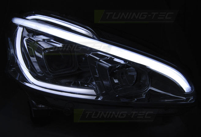 Headlights Peugeot 208 12-15 Tube Light Chrome – náhľad 5