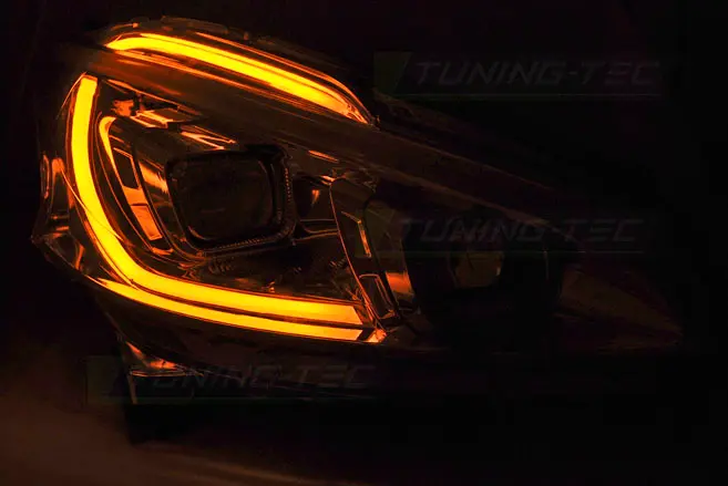 Headlights Peugeot 208 12-15 Tube Light Black – náhľad 3