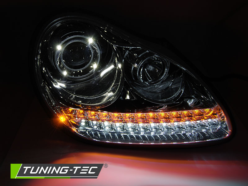 Headlights Porsche Cayenne 02-06 Chrome - 09 – náhľad 3