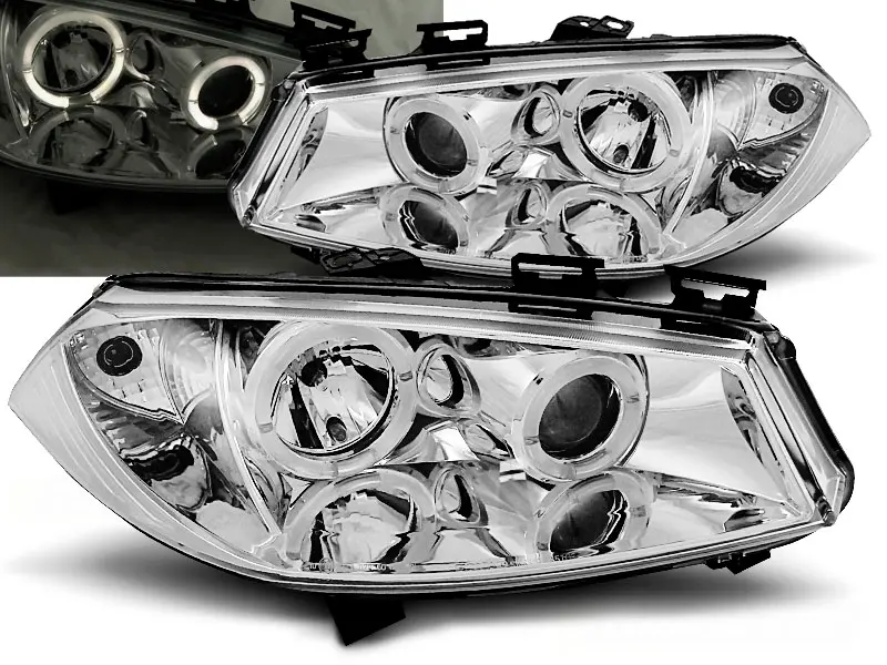 Headlights Renault Megane 2 02-05 Angel Eyes