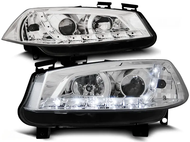 Headlights Renault Megane 02-05 Devil Eyes Chrome