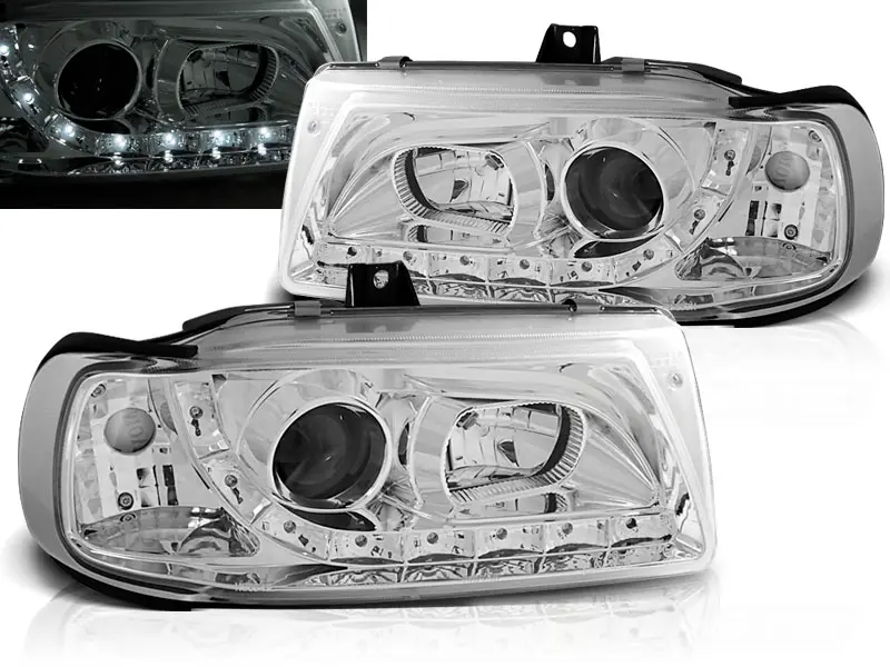 Headlights Seat Ibiza/Cordoba 93-99 Devil Eyes Chrome