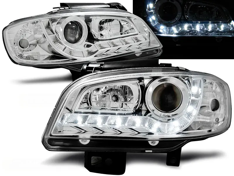 Headlights Seat Ibiza/Cordoba 99-02 Chrome