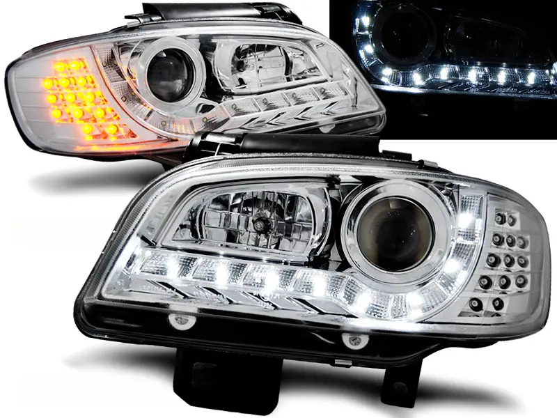 Headlights Seat Ibiza/Cordoba 99-02 Devil Eyes Chrome
