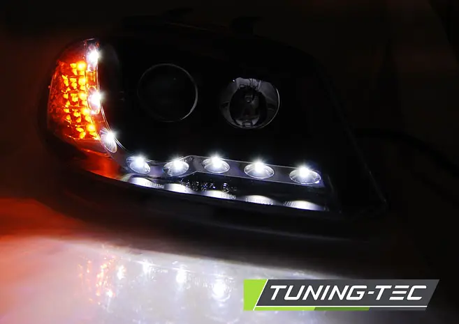 Headlights Seat Ibiza 02-08 Dayline Black – náhľad 2
