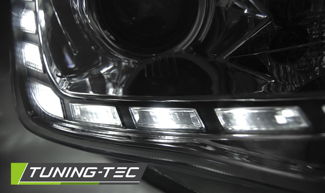 Headlights Seat Ibiza 6J 12-15 DRL Chrome – náhľad 3