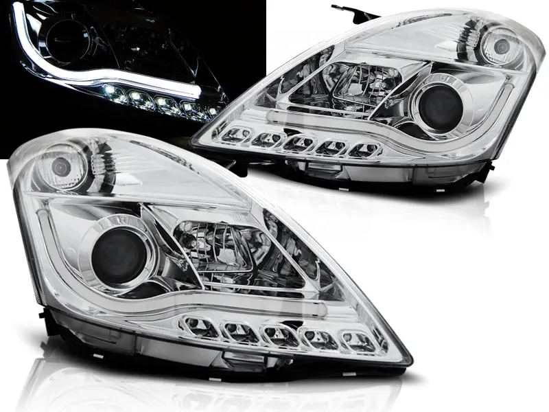 Headlights Suzuki Swift 5 10-13 Tube Light Chrome