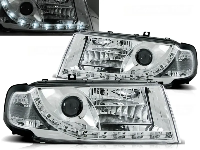 Headlights Škoda Octavia 1 Devil Eyes Chrome