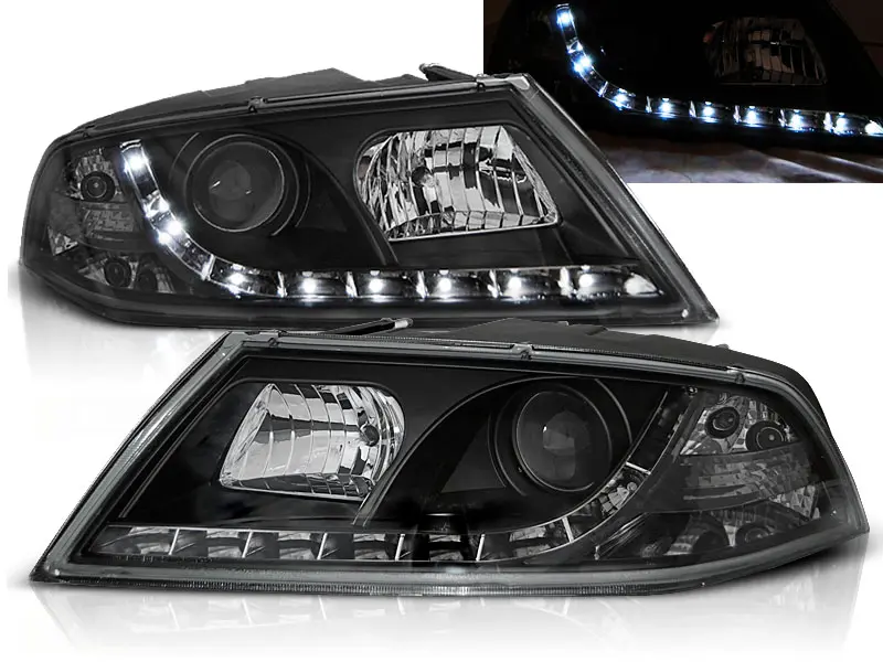 Headlights Škoda Octavia 2 04-08 DE Black