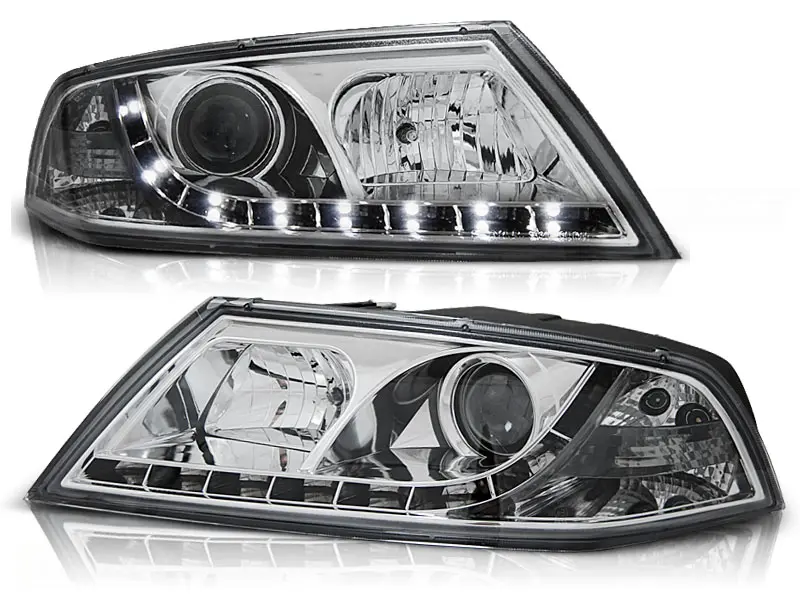 Headlights Škoda Octavia 2 04-08 Xenon DE Chrome