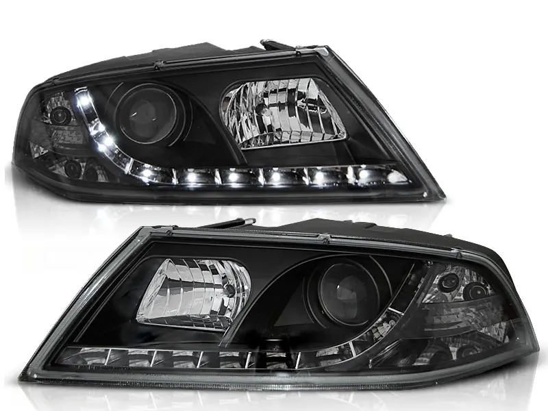 Headlights Škoda Octavia 2 04-08 Xenon DE Black