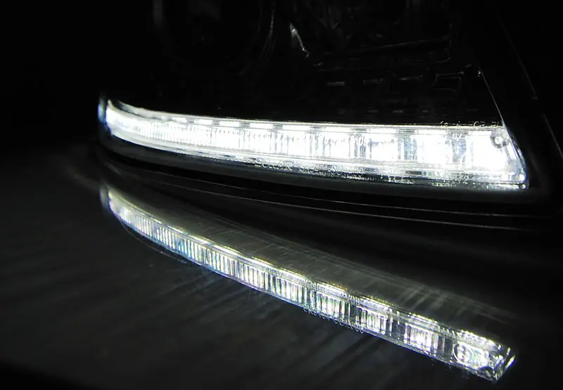 Headlights Škoda Octavia 2 09-12 DRL Black – náhľad 2