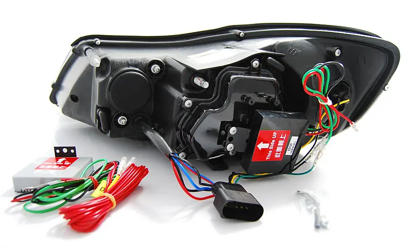 Headlights Škoda Octavia 2 09-12 DRL Black – náhľad 3