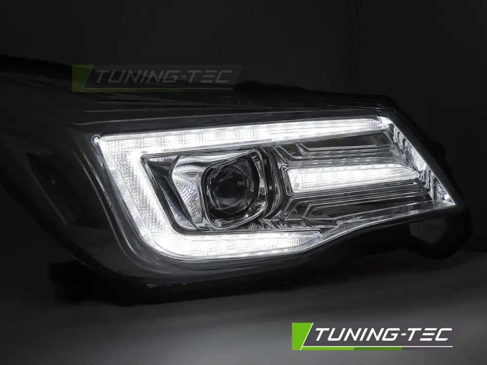 Headlights Subaru Forester 13-18 DRL Chrome – náhľad 2