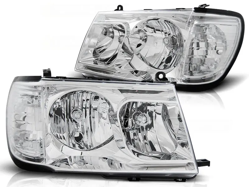Headlights Toyota Land Cruiser FJ100 98-04 Chrome