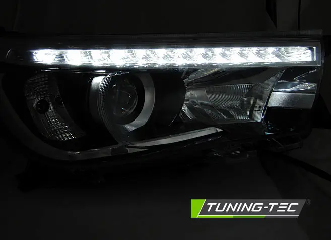 Headlights Toyota Hilux 16-20 Projector LED Black – náhľad 3