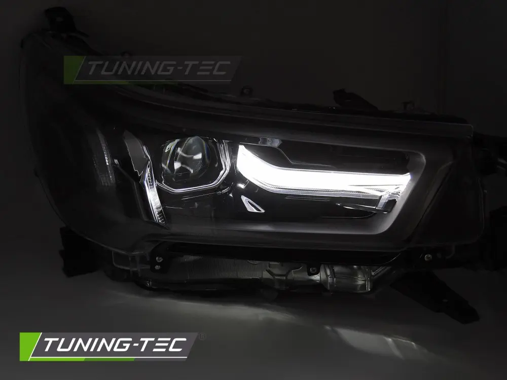 Headlights Toyota Hilux 20- Full LED Black – náhľad 3