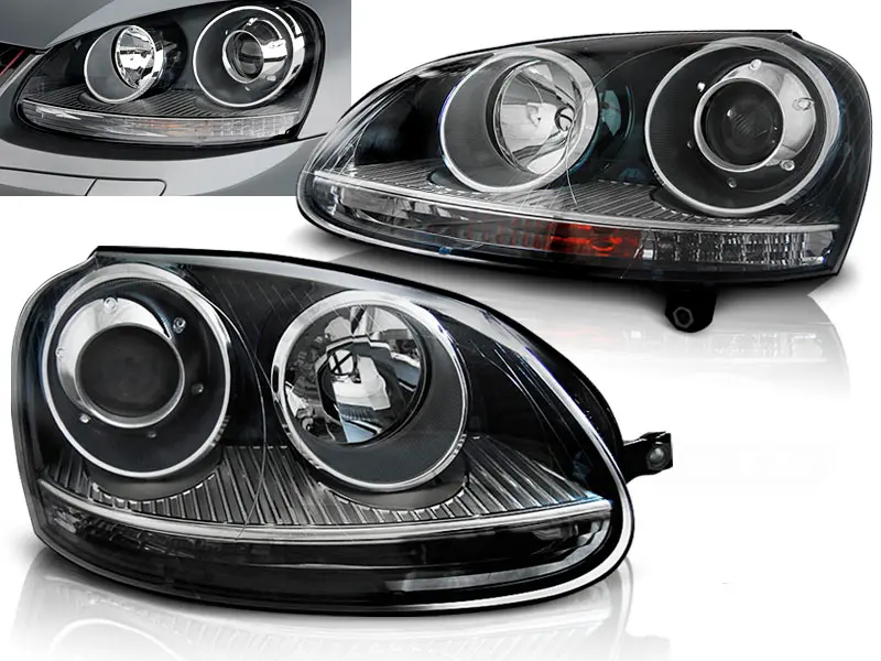 Headlights VW Golf 5 GTI Look Black