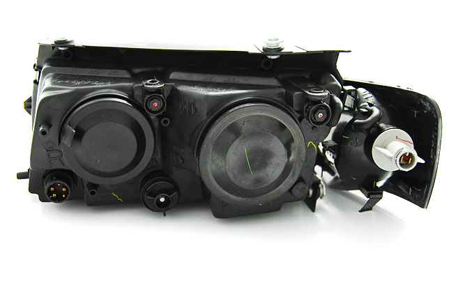 Headlights VW Passat B5 H7/H4 Black – náhľad 3