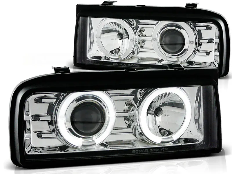 Headlights VW Corrado Angel Eyes Chrome