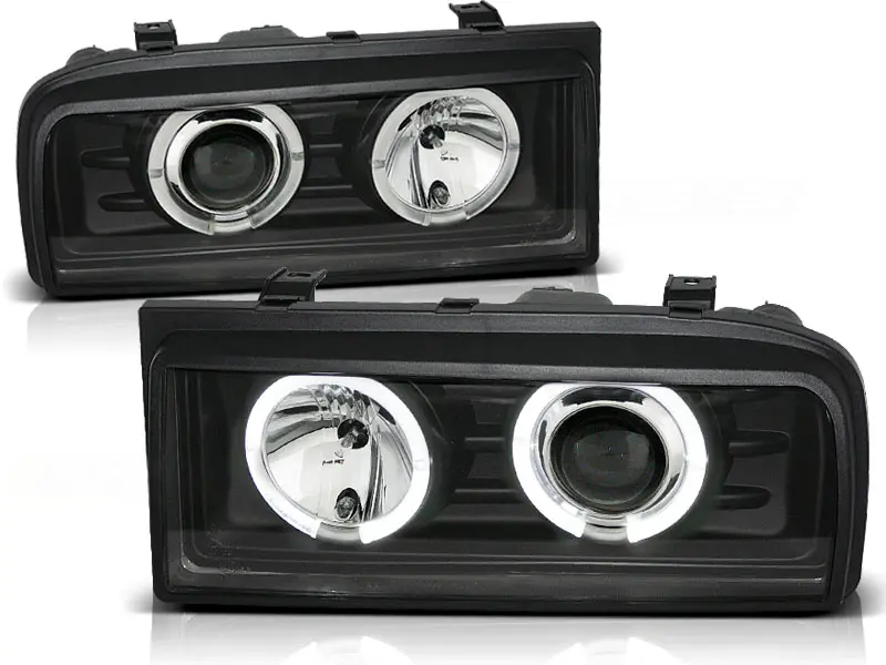 Headlights VW Corrado Angel Eyes Black