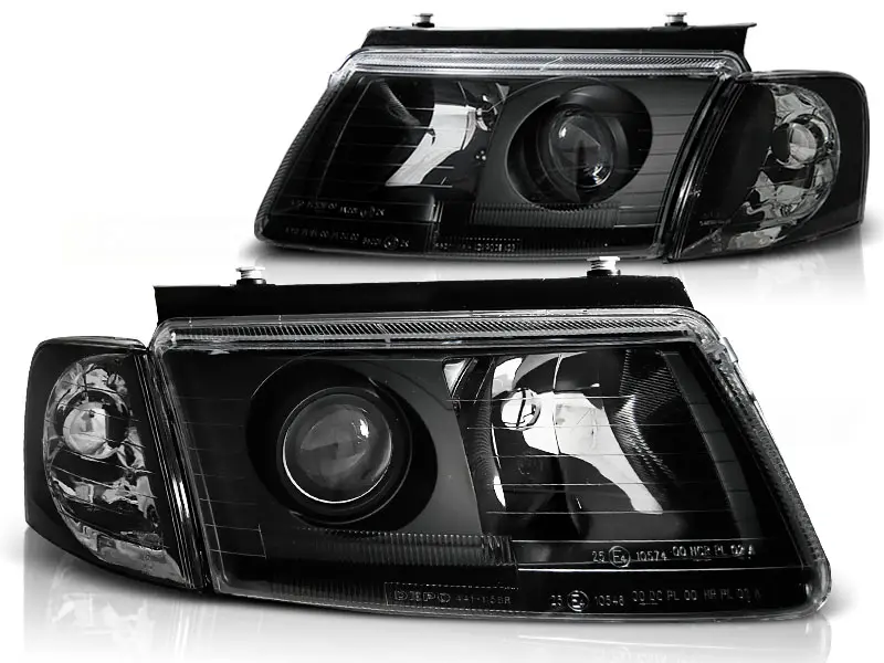 Headlights VW Passat B5 Depo H7 Black