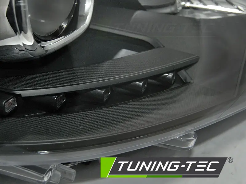 Predné svetlá VW T5 10-15 True DRL Black – náhľad 3