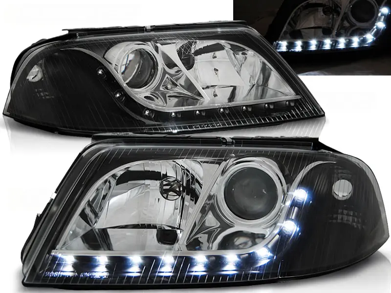 Headlights VW Passat B5 3BG Depo Devil Eyes Black
