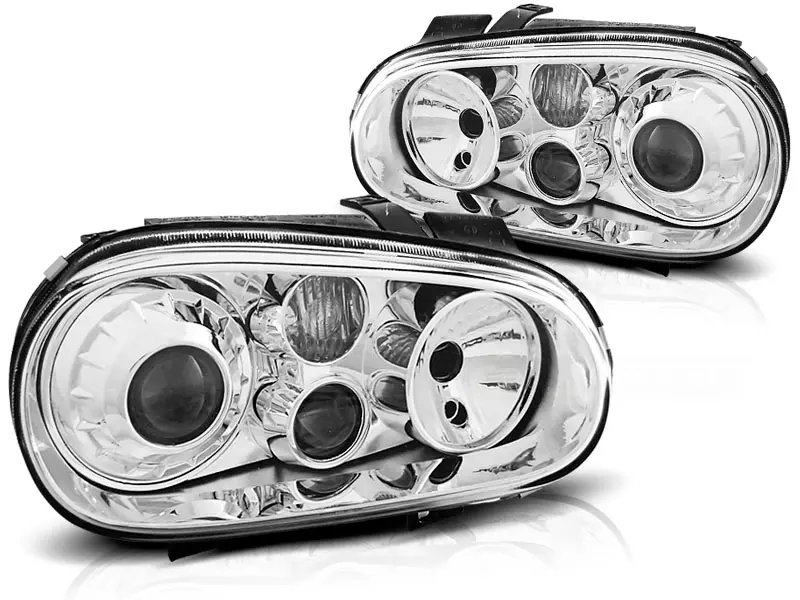 Headlights VW Golf 4 97-03 Chrome