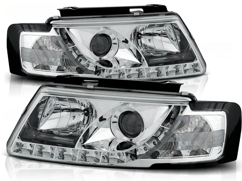 Headlights VW Passat B5 Devil Eyes Chrome