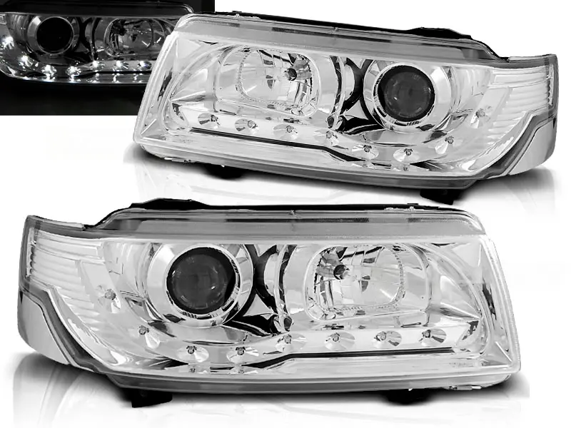 Headlights VW Passat B4 93-97 Devil Eyes Chrome