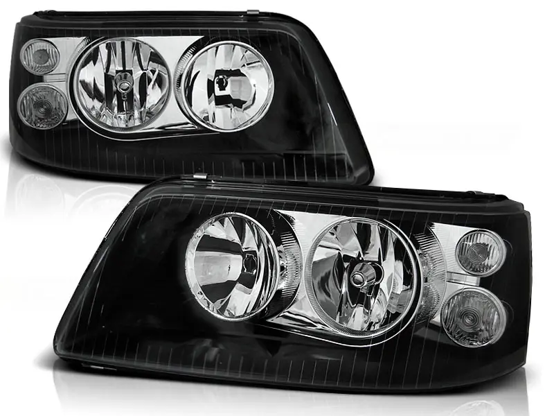 Headlights VW T5 03-09 Black