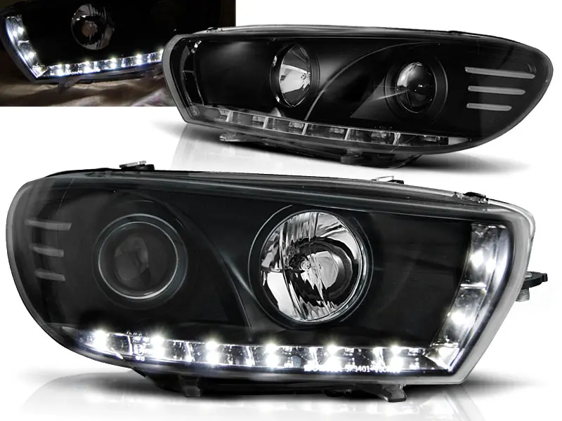 Headlights VW Scirocco 08-14 Devil Eyes Black