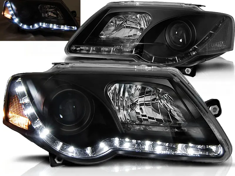 Headlights VW Passat 3C B6 Devil Eyes Black