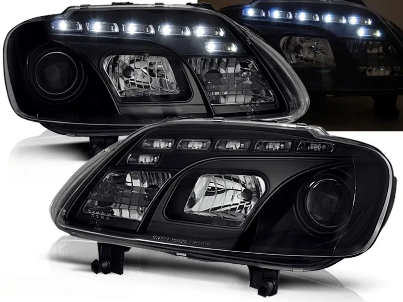 Headlights VW Touran/Caddy Devil Eyes Black