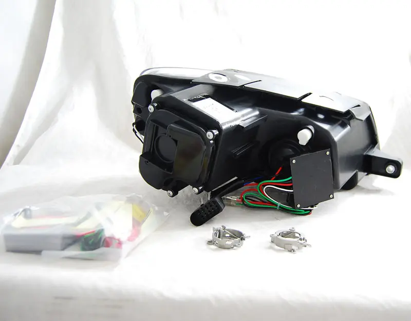 Headlights VW Passat 3C B6 05-10 DRL Devil Eyes Black – náhľad 2