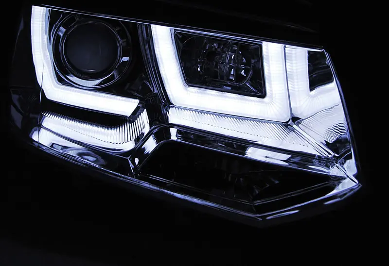 Headlights VW T5.1 10-15 U-TYPE Chrome – náhľad 3