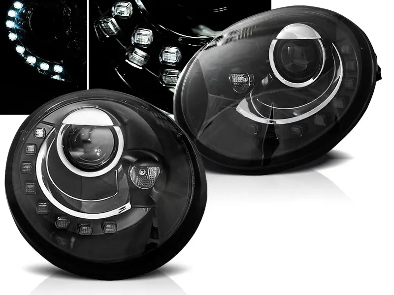 Predné svetlá VW New Beetle 98-05 LED Black