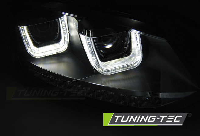 Headlights VW Polo 6R 09-14 U-Type Black – náhľad 2
