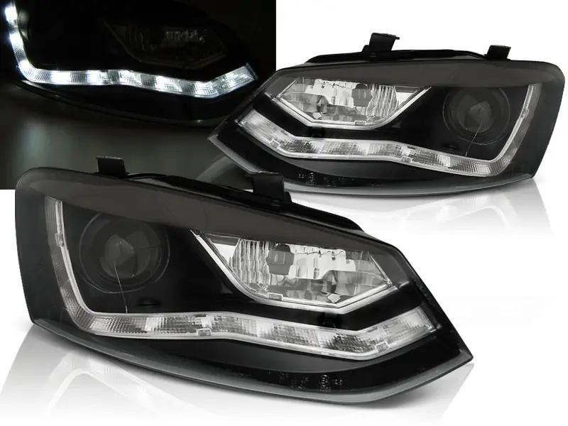 Predné svetlá VW Polo 6R 09-14 Black - N6