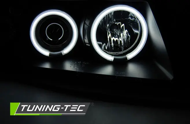 Headlights VW Passat B5 CCFL Angel Eyes Black – náhľad 2