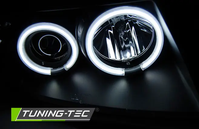 Headlights VW Passat B5 CCFL Angel Eyes Black – náhľad 3