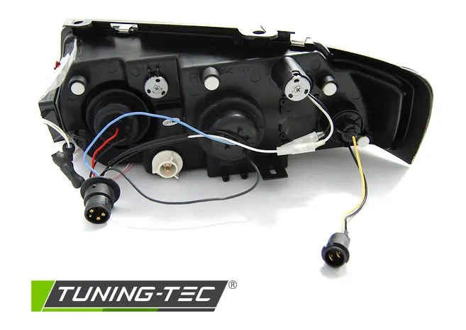 Headlights VW Passat B5 CCFL Angel Eyes Black – náhľad 4