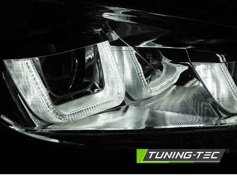 Headlights VW Golf 6 U-Type LED Dynamic Chrome – náhľad 4